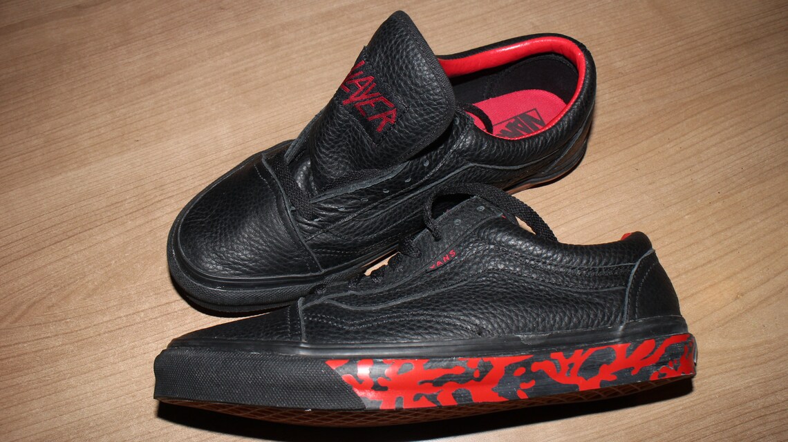 Original Slayer Vans Shoes Sneaker Band Edition Old Skool Etsy