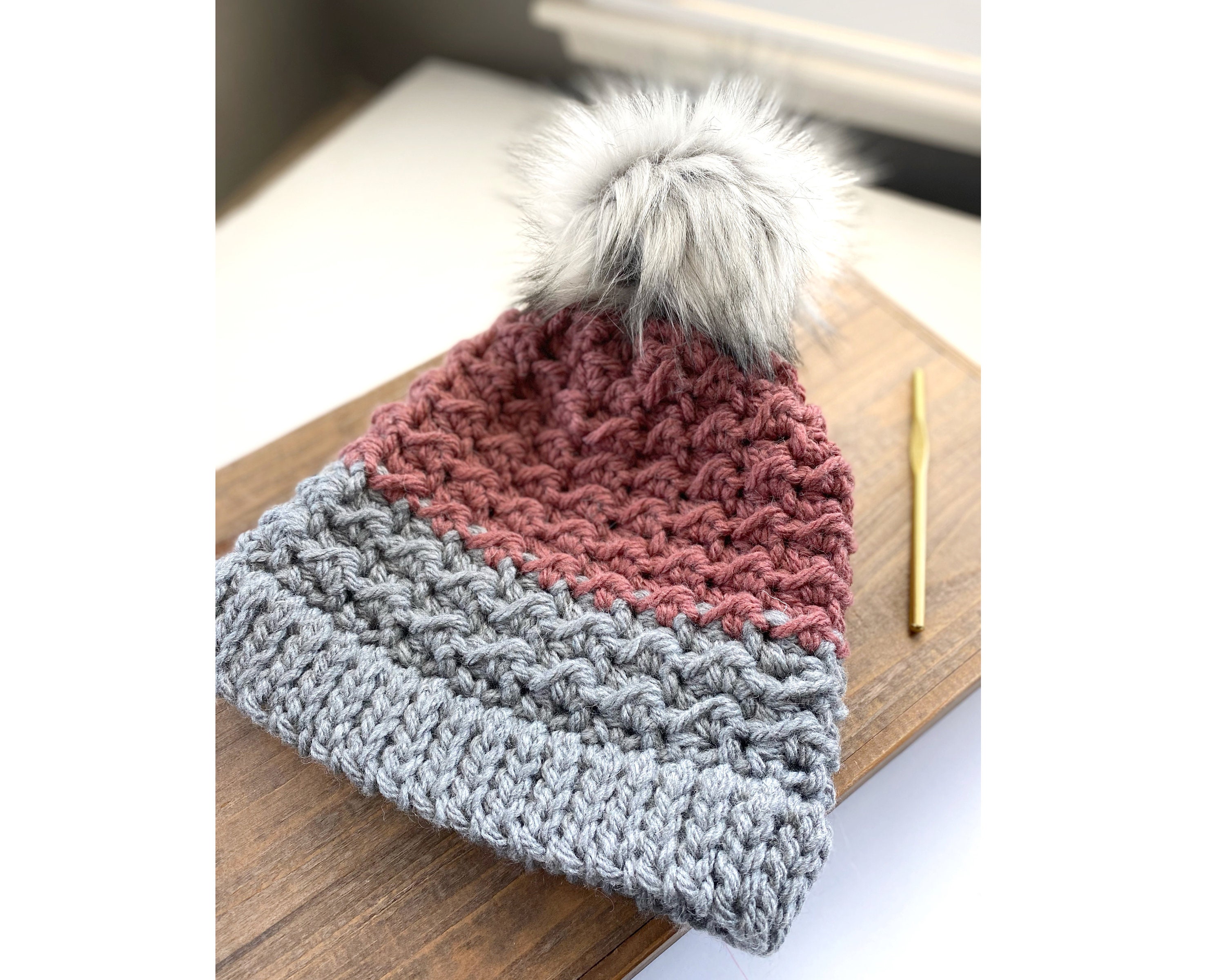 Winter Waves Chunky Crochet Beanie Pattern / PDF Only / Digital ...