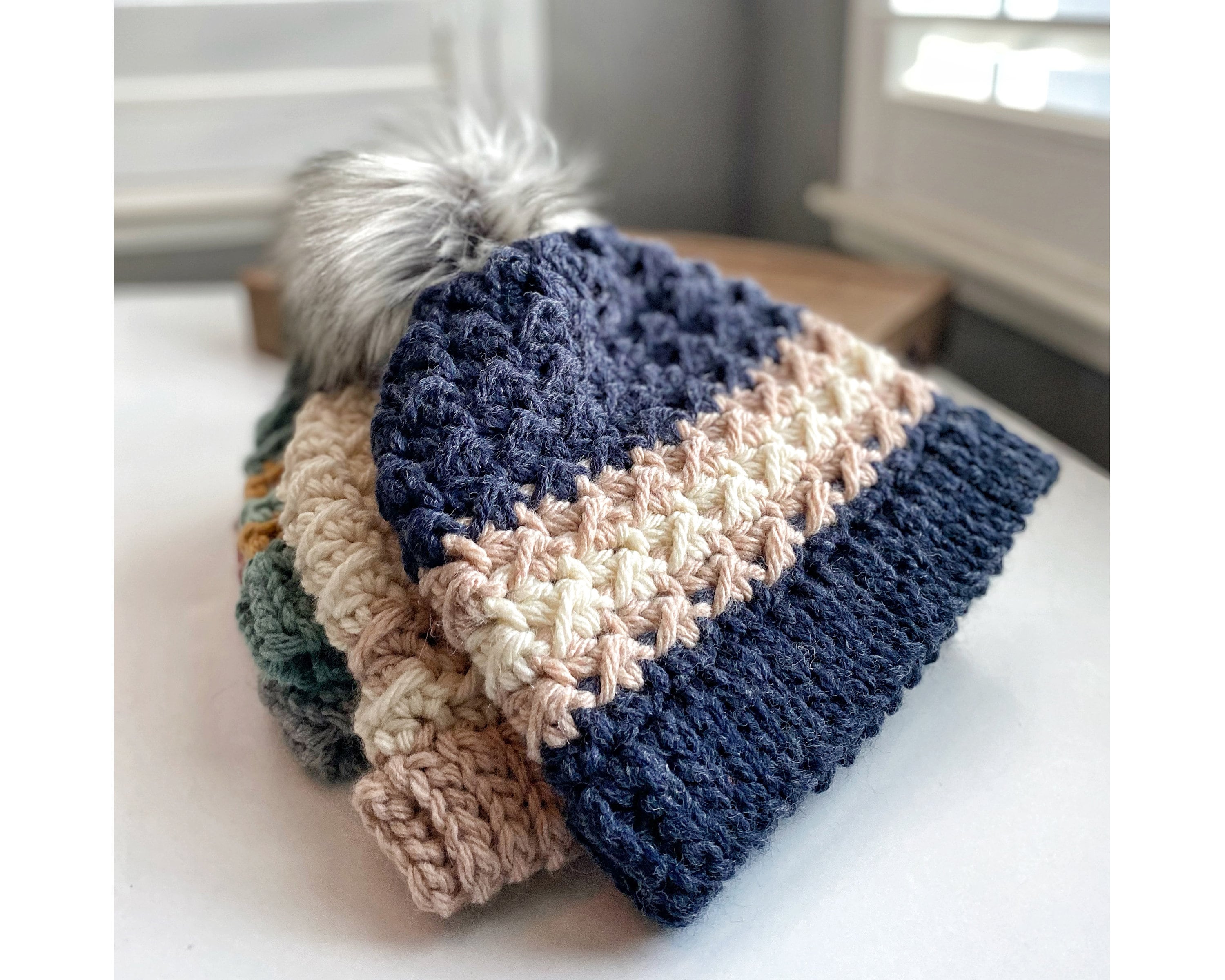 Winter Waves Chunky Crochet Beanie Pattern / PDF Only / Digital ...