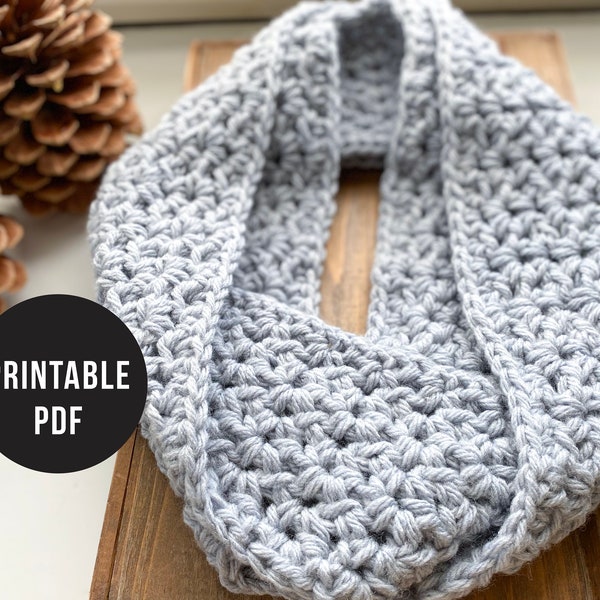 Sierra Infinity Scarf Pattern - Crochet - Digital Download - PDF only