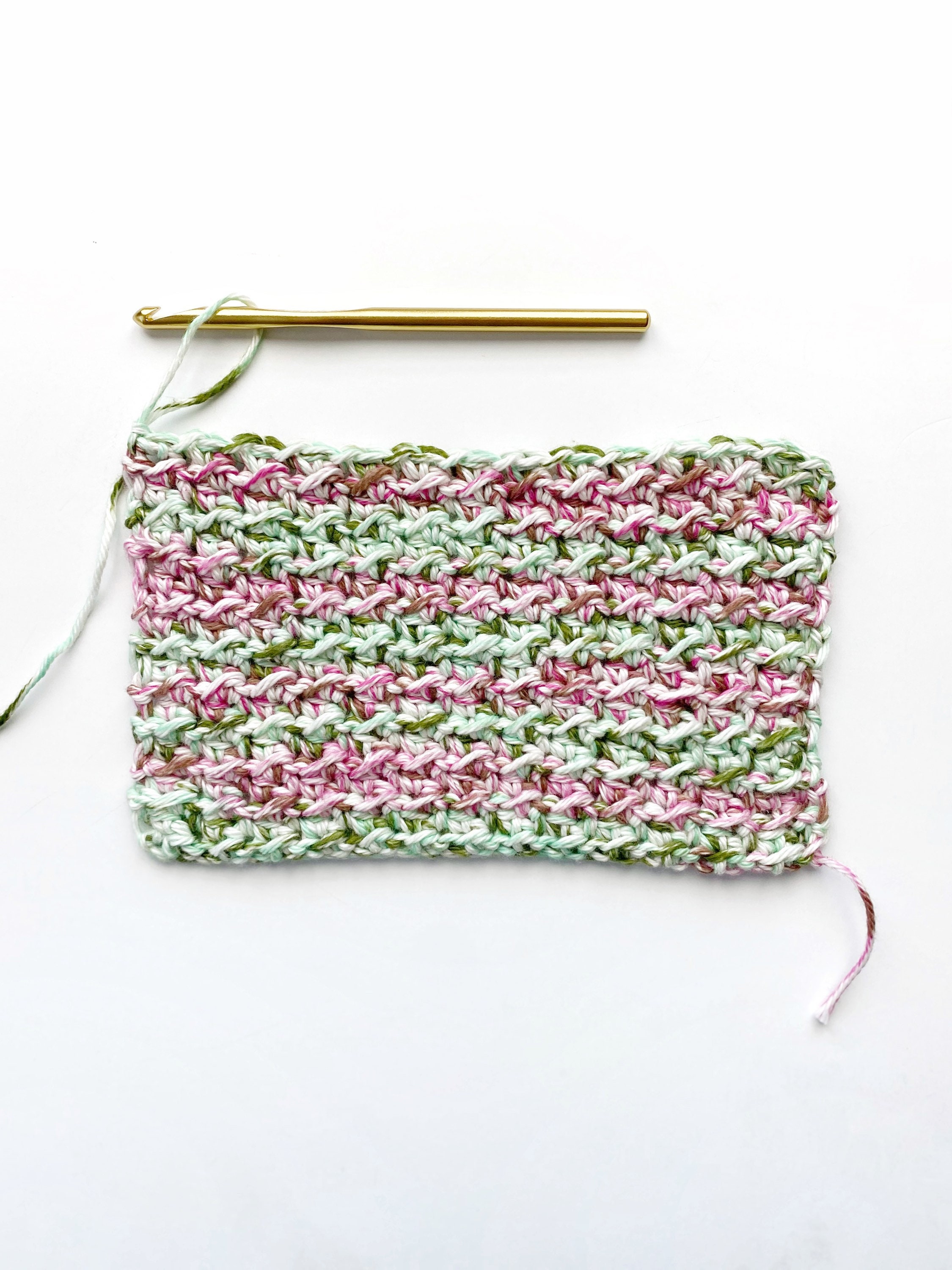 Even Moss Stitch Crochet Washcloth Dishcloth PDF Only Digital | Etsy