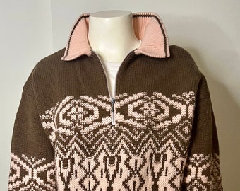 Vintage Benetton Zip Up Sweater