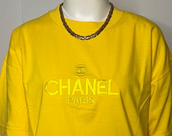 Vintage Chanel Embroidered T-Shirt