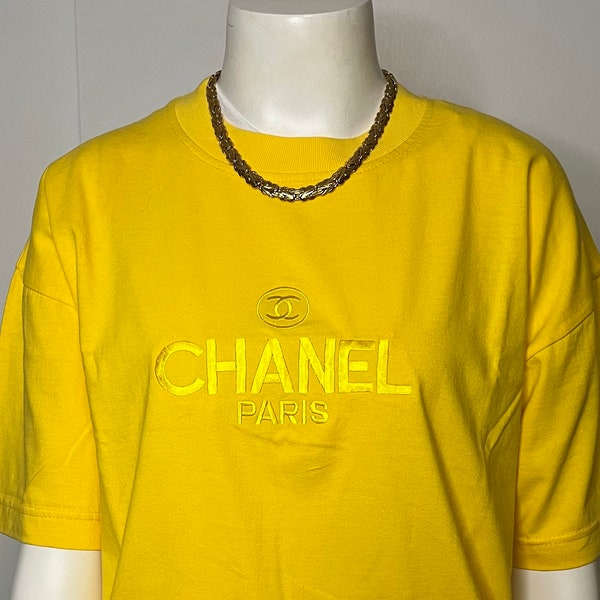 Vintage Chanel Embroidered T-Shirt