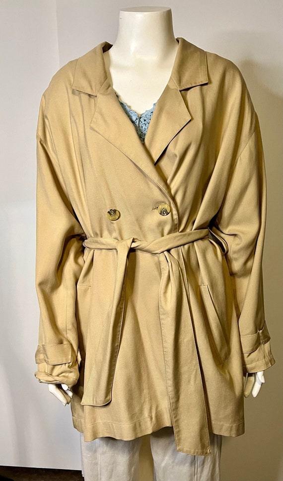 Vintage J Peterman Company Trench Jacket