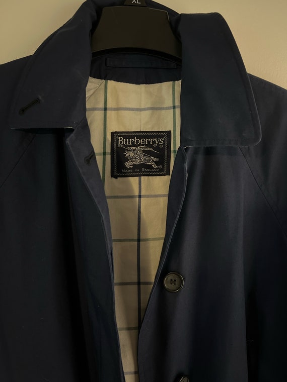 Vintage Burberrys Burberry Navy Trench Coat