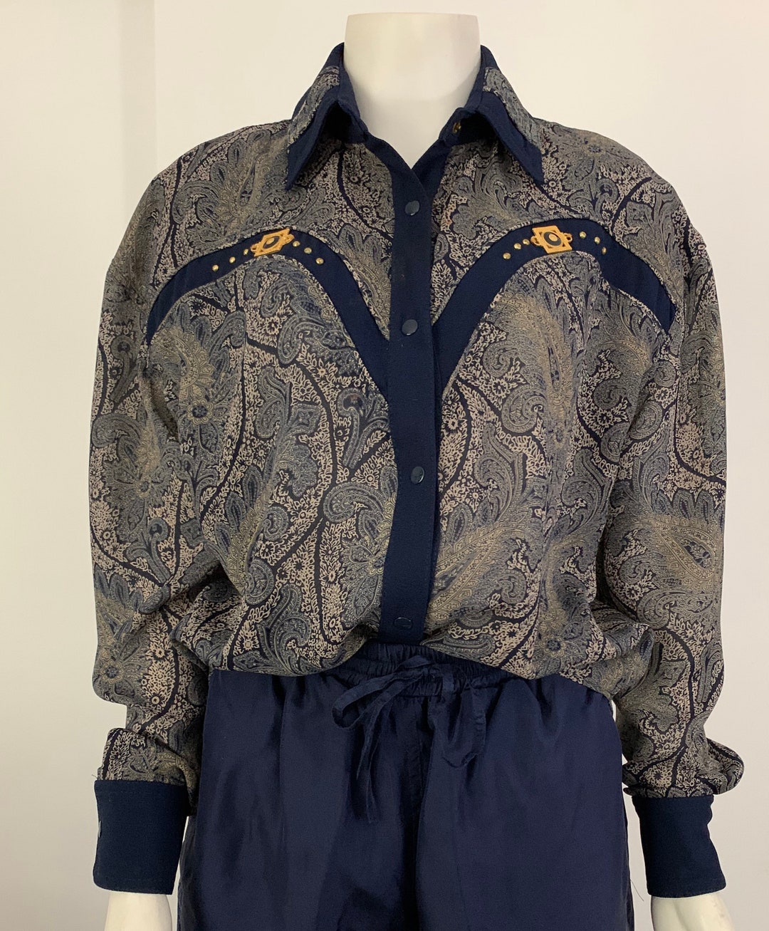 Vintage Classic Simple Paisley Art Print Casual Cotton Sweatshirt main image 1