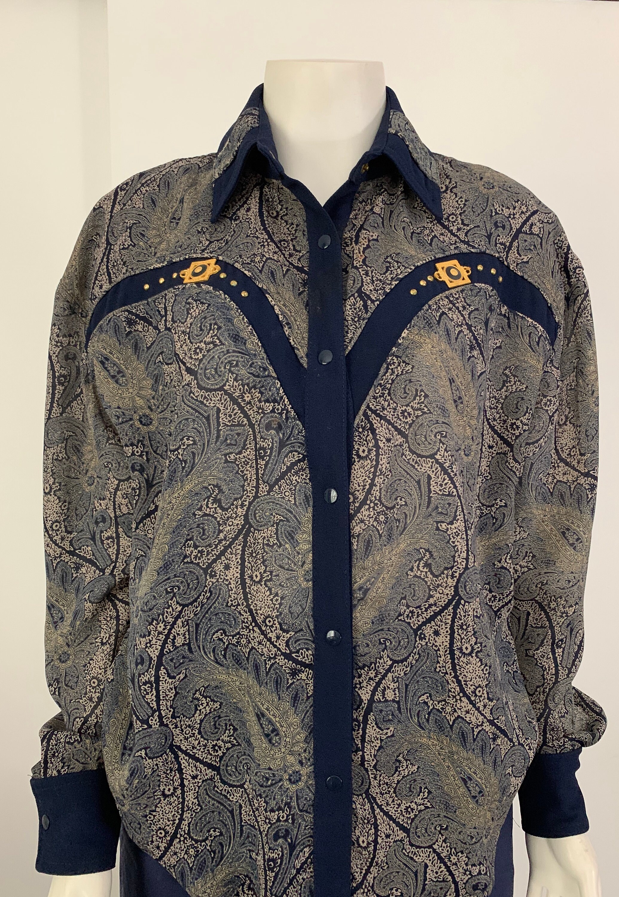 Vintage Classic Simple Paisley Art Print Casual Cotton Sweatshirt main image 0