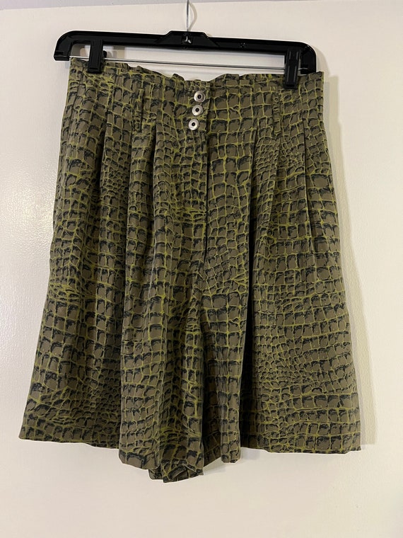 Vintage High Waist Silk Shorts