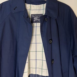 Burberry イングランド製　ヴィンテージ  ネイビー Navy Burberry Trench - Etsy
