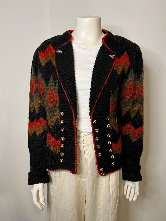 Vintage Austrian Mohair and Wool Sweater - image 2