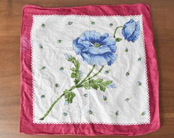 Vintage Floral Cotton Handkerchief