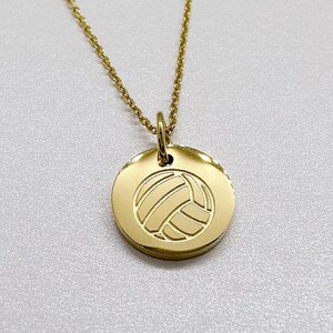 Dainty Volleyball Pendant Necklace - Gift for Volleyball Girl Christmas Birthday - Hypoallergenic and Tarnish Resistant