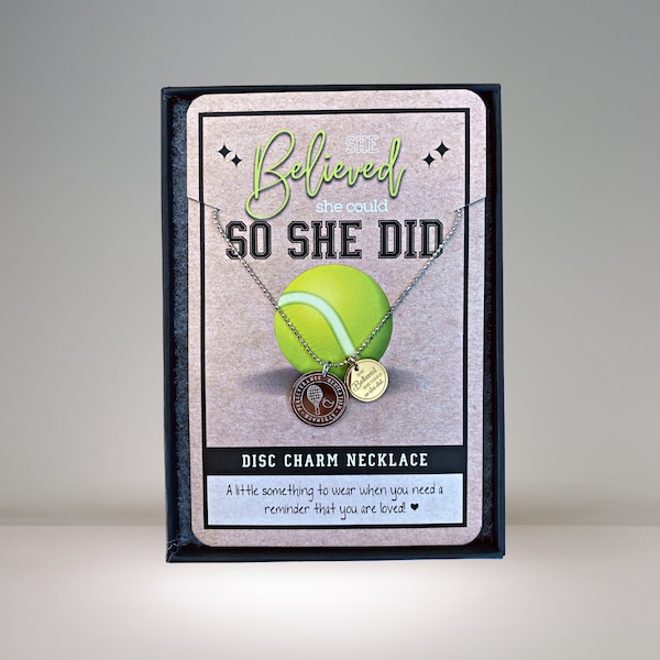 Tennis Player Necklace for Her - .925 Sterling Silver Hypoallergenic and Tarnish Resistant