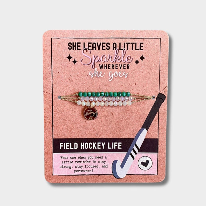 Field Hockey Bracelet Girls Field Hockey Team Gifts Hypoallergenic and