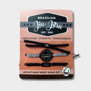 BJJ Gift for Him - Jiu-Jitsu Bracelet for Men, Boys, Women, Girls - Hypoallergenic and Tarnish Resistant