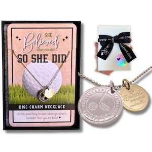 Golf Necklace for Her - .925 Sterling Silver Hypoallergenic and Tarnish-Resistant