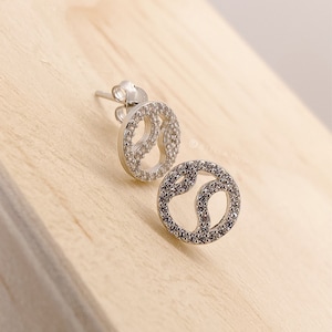 Dainty Tiny Tennis Ball Stud Earrings - .925 Sterling Silver Hypoallergenic and Tarnish-Resistant