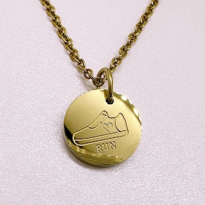 Collier de coureur personnalisé - cadeau pour coureur - cadeau marathon - hypoallergénique et résistant à la ternissure