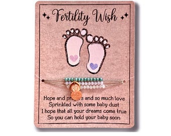 Fertility Struggles, IVF, Pregnancy Loss, Infertility Encouragement Gift Bracelet - Custom Fertility Gift, Made in the USA