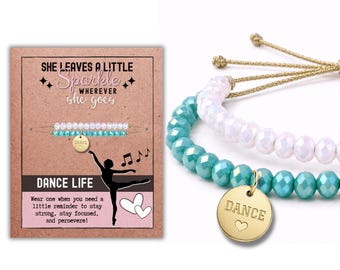 Dance Bracelet - Keepsake Dance Team Gift, Made in the USA
