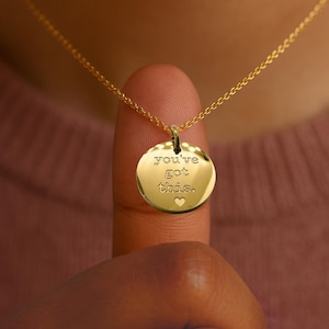 You Got This Charm Necklace | Encouragement Gift - Hypoallergenic and Tarnish-Resistant