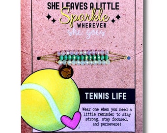 Ladies Tennis Player Jewelry / Girls Tennis Team / Tennis Girl Gifts / Tennis Jewelry / Gift for Tennis Instructor / Ladies Tennis Banquet