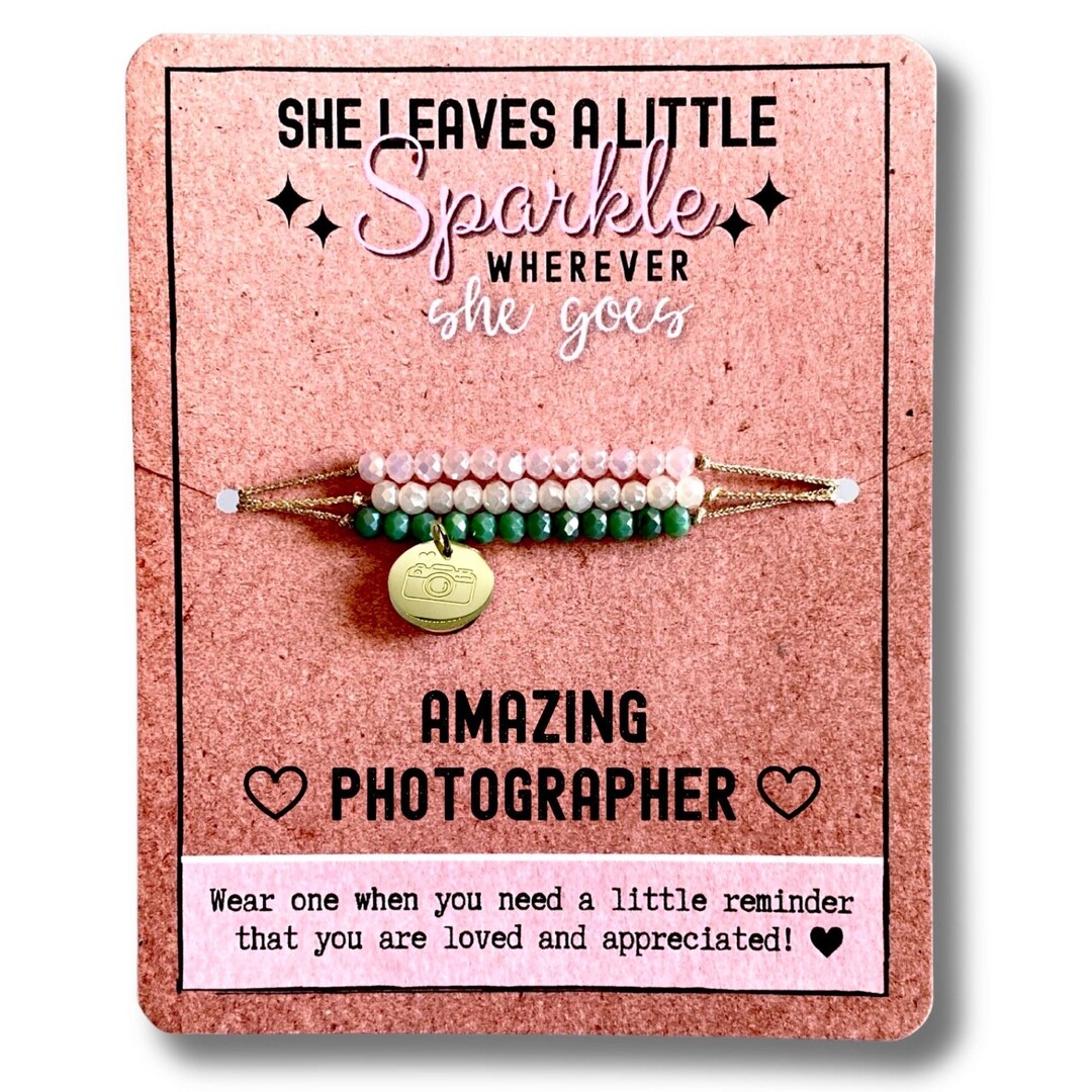 Gift for Photographer / Photographer Gifts / Camera Bracelet / Camera