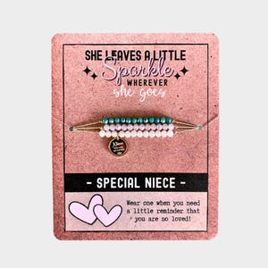 Personalisiertes Geschenk für Nichte - Nichte Armband Set - Made in USA