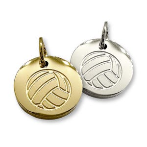 Volleyball Charm for Jewelry Making - Volleyball Pendant - Sports Charms