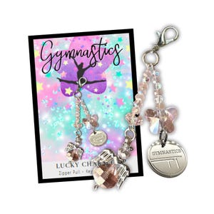 Gymnastics Bag Clip for Backpack, Gear Bag, Keychain, Purse | Gift for Gymnast, Team, Coach - Made in the USA