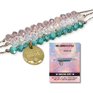 Regalo para tía: juego de pulseras ajustables, hipoalergénicas y resistentes al deslustre