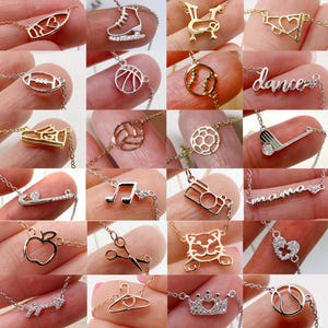 Tiny Minimalist Necklace - Unique and Meaningful Charms, Adjustable Length for Women and Girls