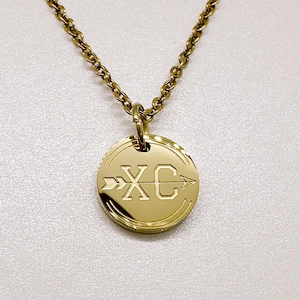 Collier de coureur de cross-country - Cadeau XC pour elle - hypoallergénique et résistant à la ternissure