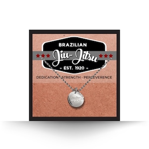 Men&#39;s and Boys&#39; BJJ Necklace - Jiu-Jitsu Gift for Him - Hypoallergenic and Tarnish Resistant