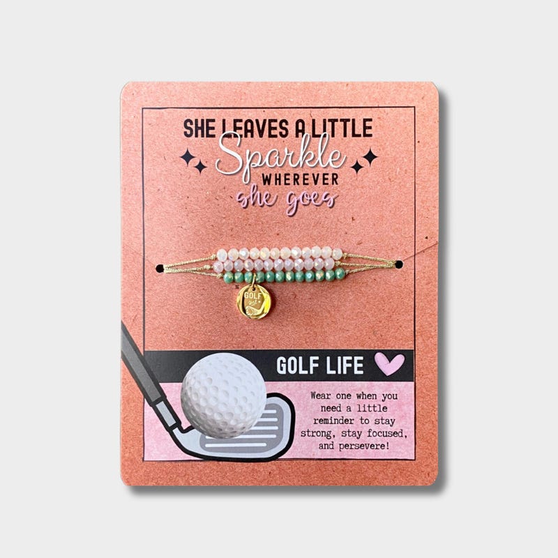 Golf Bracelet - Women and Girls Golf Gift - Hypoallergenic and Tarnish-Resistant