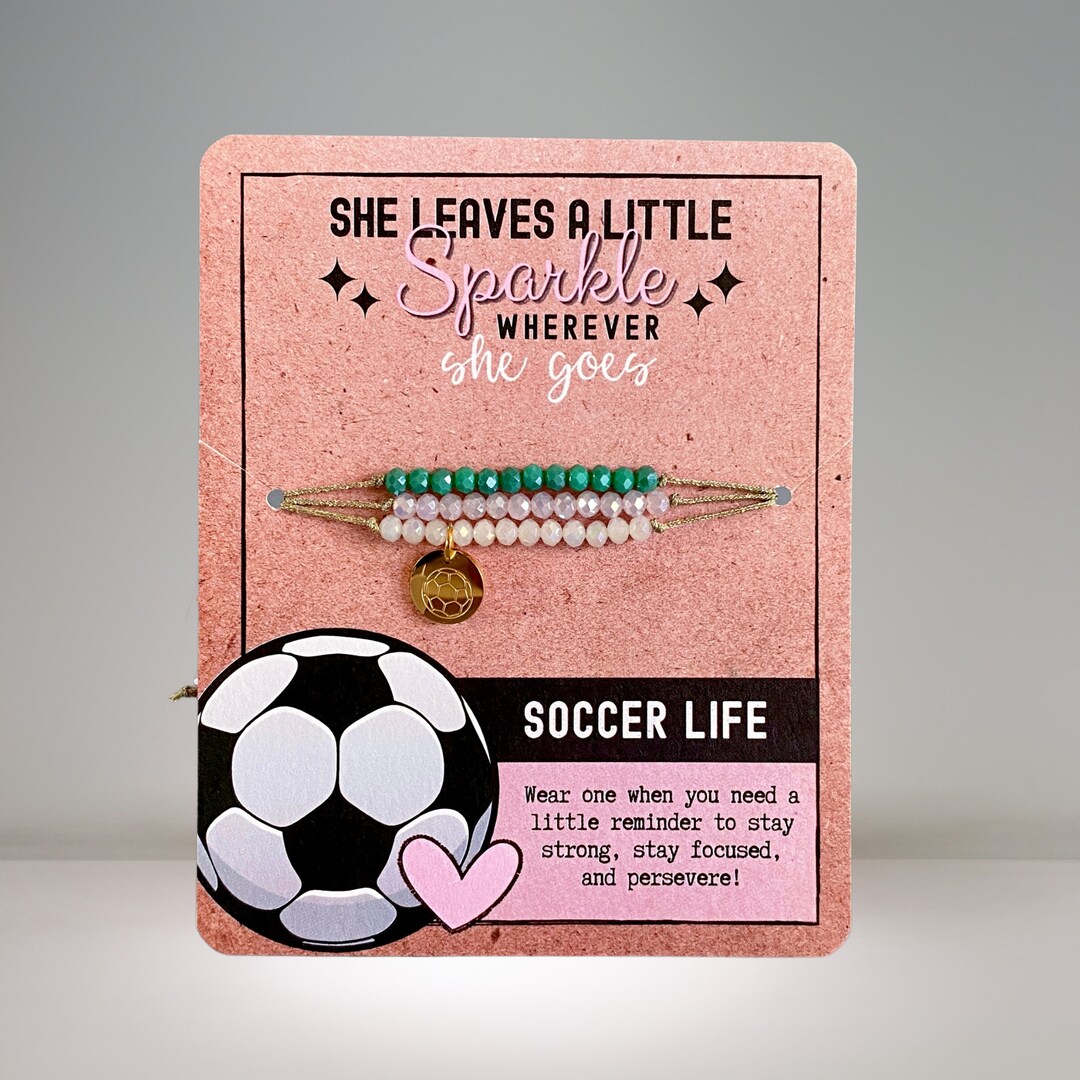 Soccer Bracelet / Soccer Team Gift / Soccer Girl Gifts / Etsy