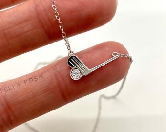 Dainty Golf Necklace | Golf Gift for Her - 18K Gold-Plated