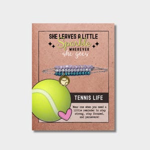 Custom Gift for Tennis Player - Tennis Ball Bracelet - Made in the USA