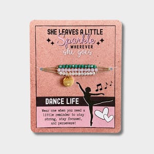 Dance Bracelet / Custom Gift for Dancer or Dance Team - Made in the USA