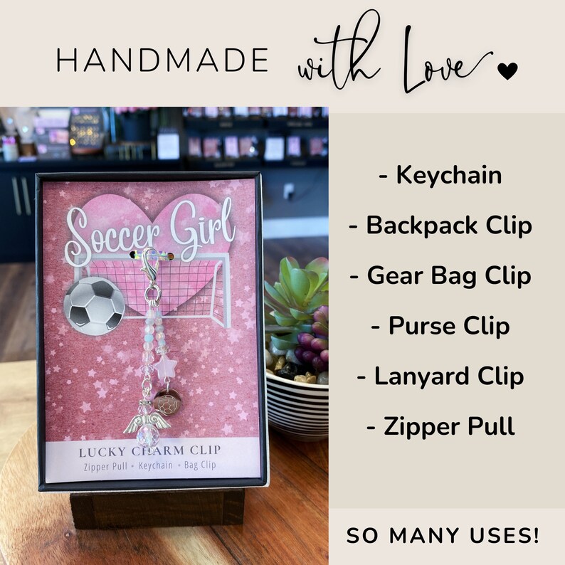 Soccer Charm Bag Clip Soccer Team Banquet Holiday Gift Etsy