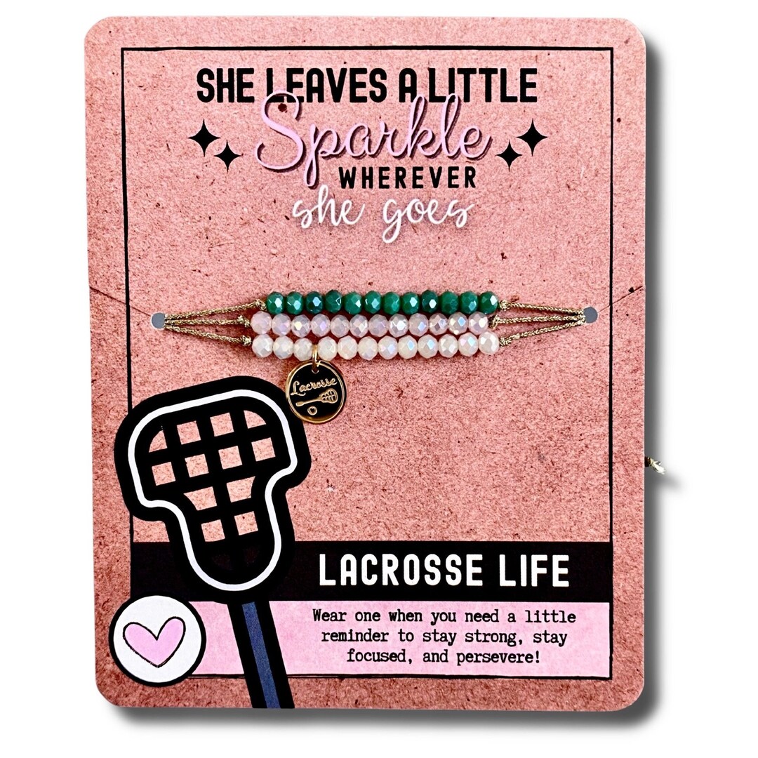 Lacrosse Bracelet / Gift for Lacrosse Player / Girls Lacrosse Team