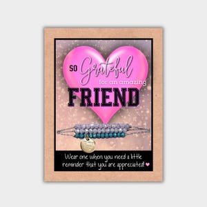 Custom Gift for Friend - Friendship Bracelet - Made in the USA