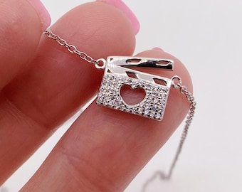 Collar de teatro / Regalo para actriz o intérprete - Chapado en oro de 18 quilates