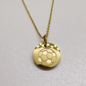Soccer Necklace for Her | Custom Girl&#39;s Soccer Gift - Hypoallergenic and Tarnish-Resistant