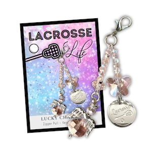 Lacrosse Gear Bag Clip - Girl&#39;s Lacrosse Team Gifts - Made in the USA