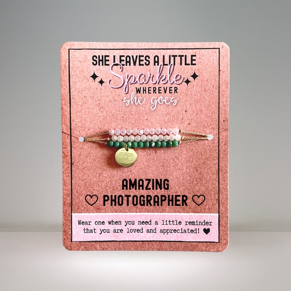 Gift for Photographer / Photographer Gifts / Camera Bracelet / Etsy