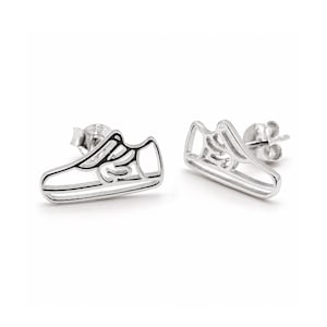 Tiny Running Shoe Earrings | Gift for Runner - 18k Gold Plated