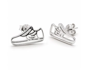 Tiny Running Shoe Earrings | Gift for Runner - 18k Gold Plated