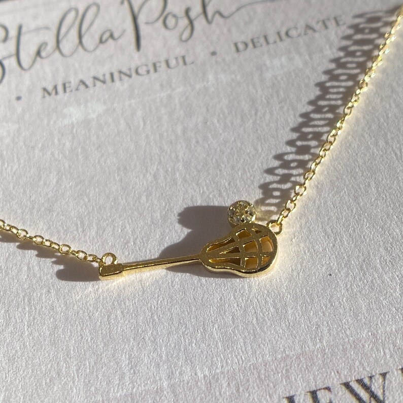 Silver Lacrosse Necklace Lacrosse Sticks Jewelry